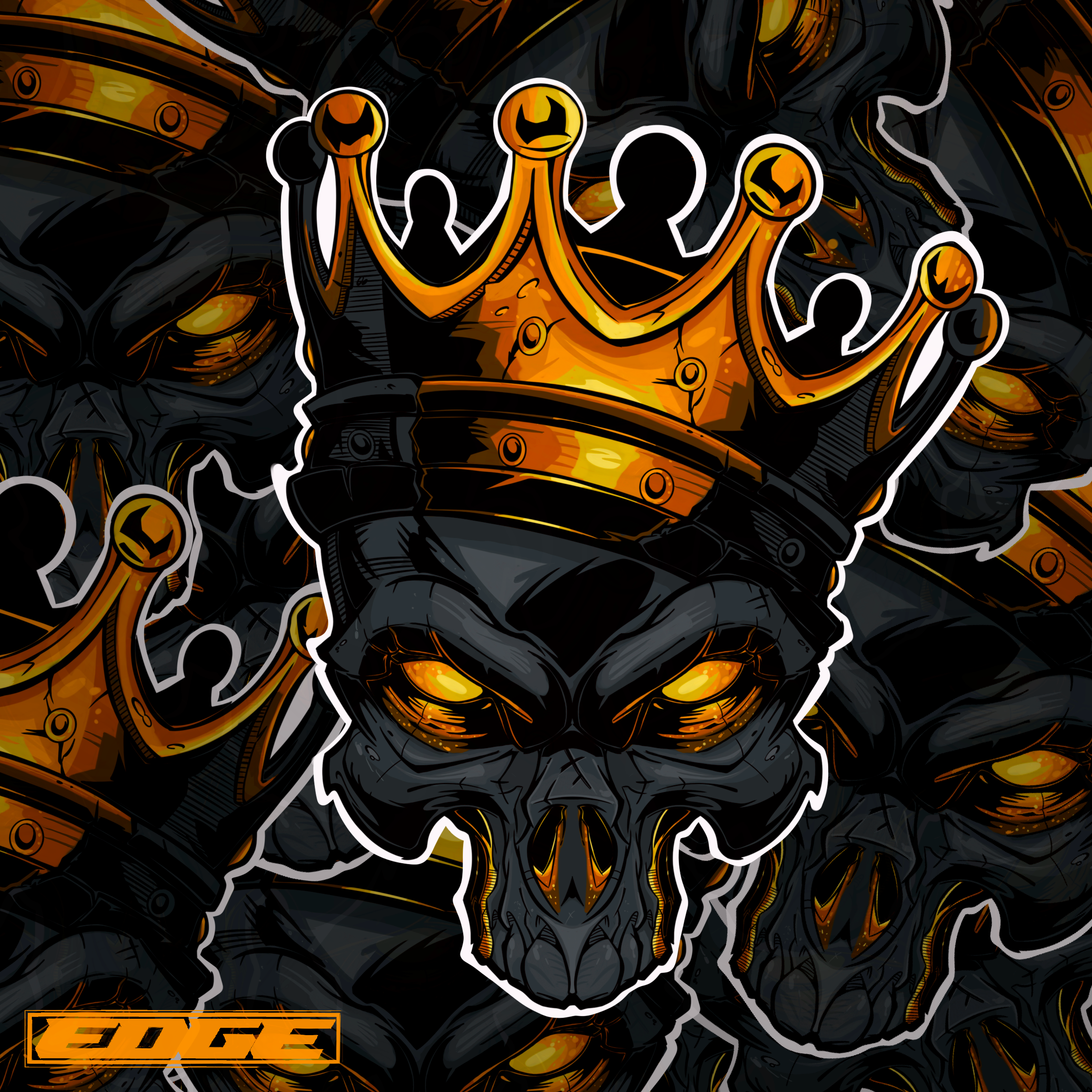 Skull King Sticker 2 @ 4x5 stickers