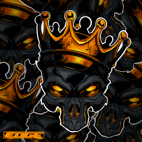 Skull King Sticker 2 @ 4x5 stickers